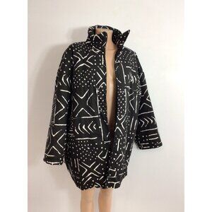 90’s Y2K Print Winter Coat Jacket Womens 2X
